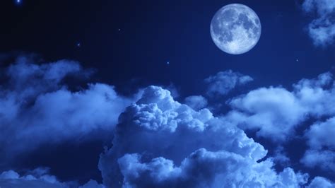 2560x1440 Moon Night Sky Clouds 5k 1440P Resolution HD 4k Wallpapers, Images, Backgrounds ...