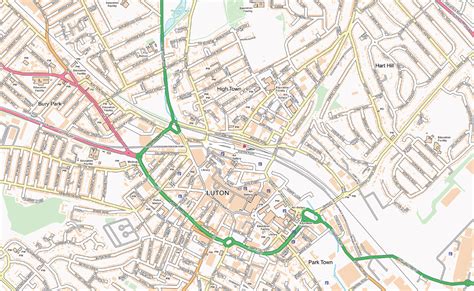 Luton and Dunstable Street map - Cosmographics Ltd