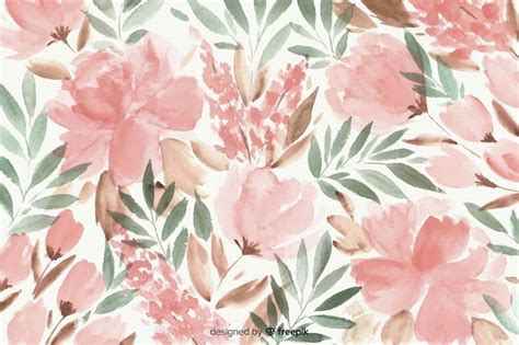 Free Vector | Colorful watercolor floral background