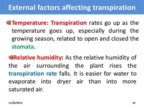 Transpiration