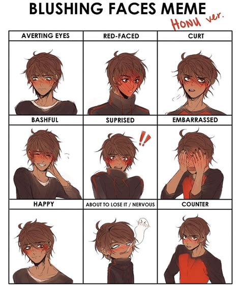 Long overdue blushing face meme with Honu. I forgot who requested him 😂 he’s a big fluff who ...