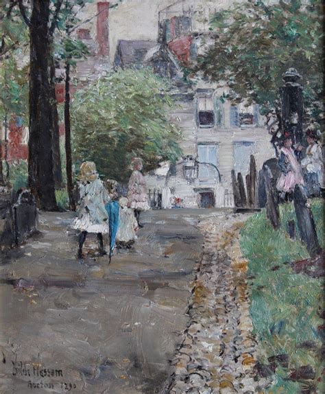 Childe Hassam - Copp's Hill, Boston, 1890 | Inventory | WOLFS Fine Paintings and Sculpture