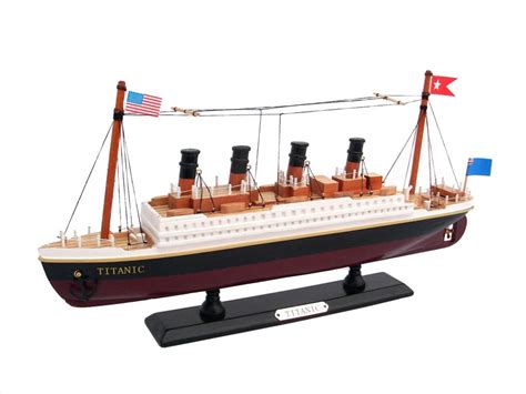 RMS Titanic 14" - Wooden Titanic Model Ship - Titanic Toy For Children - Titanic Gifts And ...