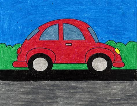 How to Draw an Easy Car · Art Projects for Kids