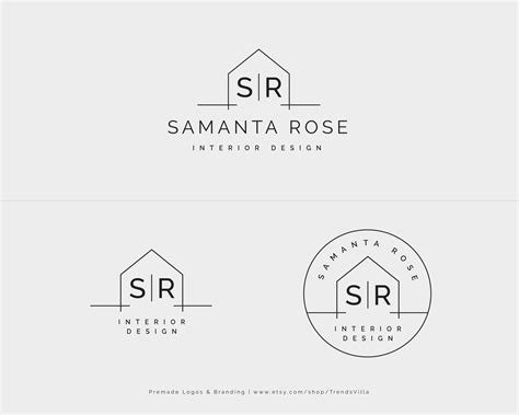 Interior Design Logo Premade Logo Design House Logo - Etsy Canada