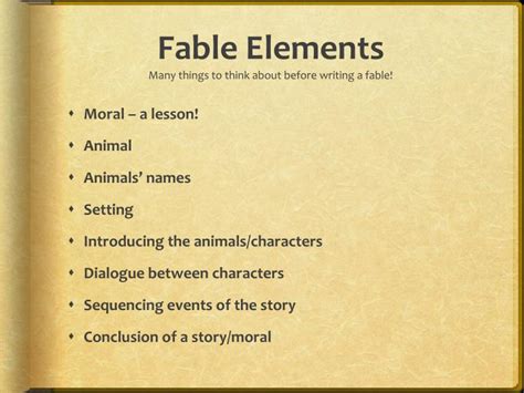 PPT - How To Write A Fable PowerPoint Presentation - ID:2794187