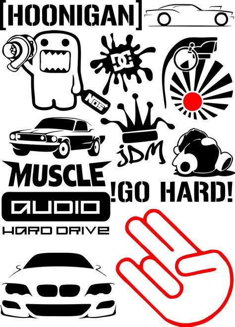 Vinyl stickers and badges Vector Pack Free Vector cdr Download - 3axis.co