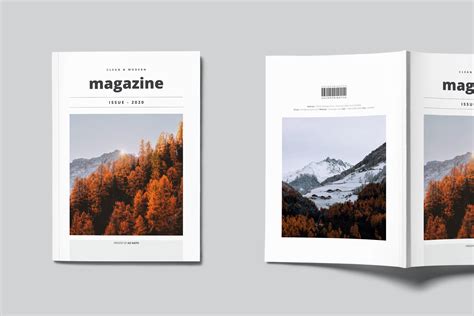 Clean & Modern Minimalist Magazine Layout (139994) | Magazines | Design Bundles