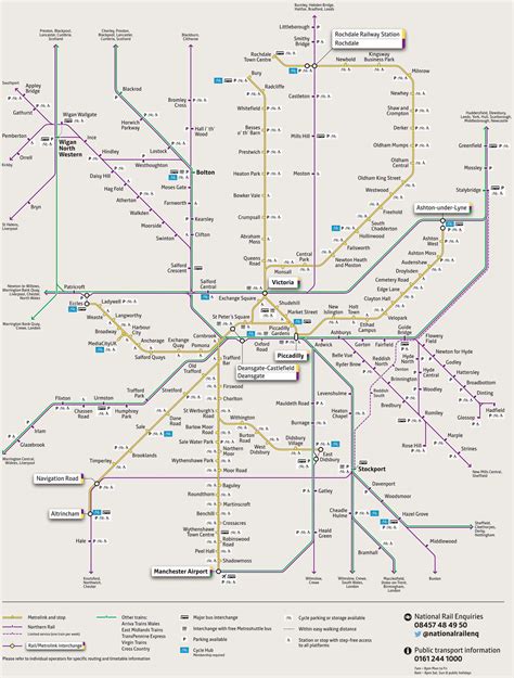 Greater Manchester train network map | Transport for Greater Manchester