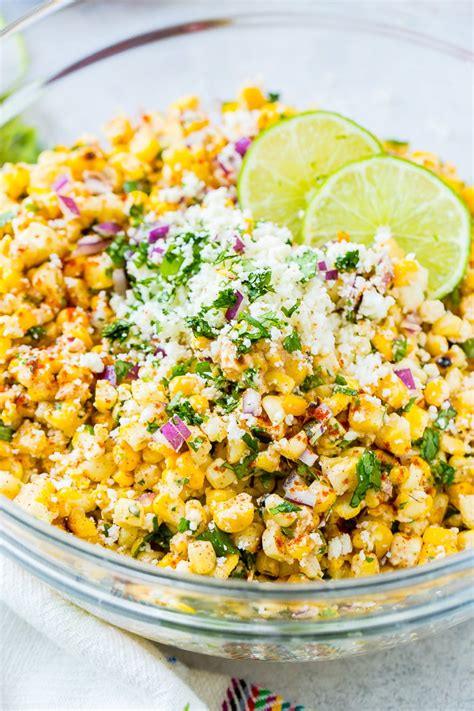 Elote Grilled Mexican Corn Salad [+Video] - Oh Sweet Basil