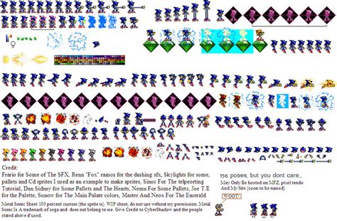 Metal Sonic Sprites by TheBearbie on DeviantArt