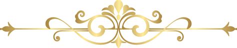 Decorative Clipart Decoration - Decorative Gold Line Png - Free Transparent PNG Download - PNGkey