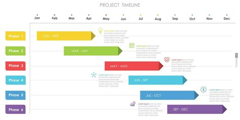 project timeline diagram Infographic roadmap template for business. 12 Months modern Timeline ...