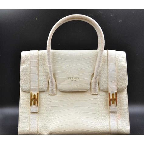 Hermes White Crocodile Bag | semashow.com