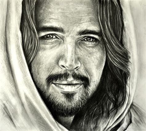 Pencil Drawing Of Jesus Face at PaintingValley.com | Explore collection of Pencil Drawing Of ...