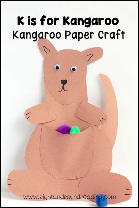 Letter K Craft: Kangaroo