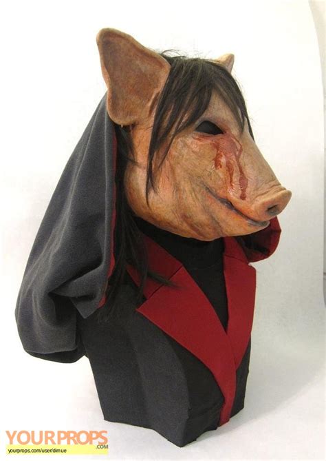 Saw III Screenused bloody Pig Mask original movie prop