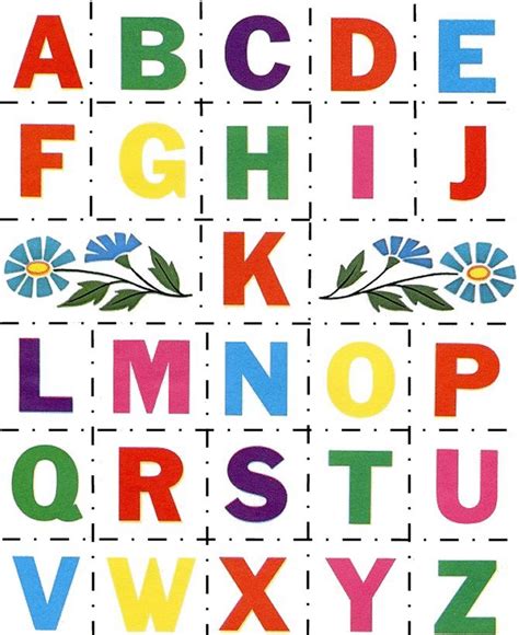 ABC Alphabet Matching Activity Sheet | CUTOUTS Alphabet Letters To Print, Abc Print, Abc Letters ...