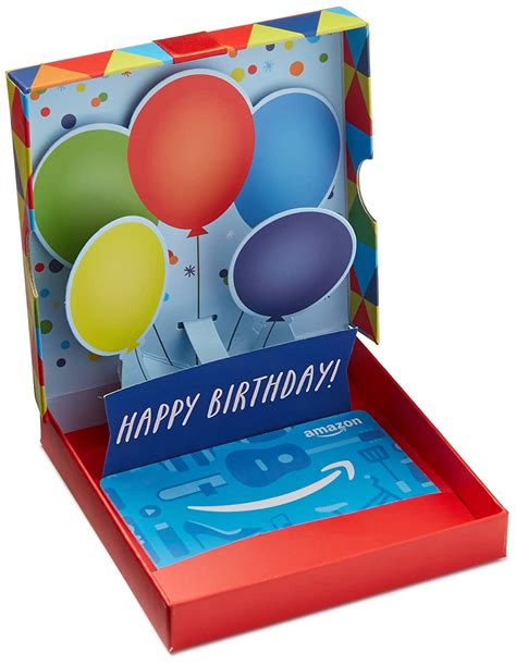 Amazon.com Gift Card in a Birthday Pop-Up Box - amazon online selling - Medium