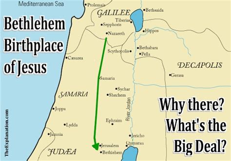 Bethlehem birthplace of Jesus. Why there? Is it a Big Deal?