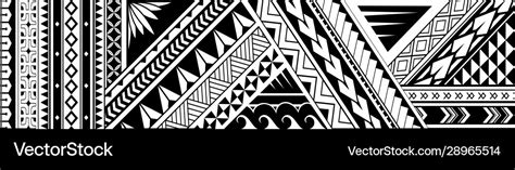 Tribal art tattoo design for sleeve area Vector Image