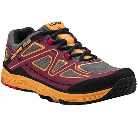 Hydroventure Womens Low Drop & Wide Toe Box Trail Running Shoes Burgundy/Peach - Shoes from ...