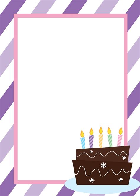 Free Birthday Invitation Templates For Word