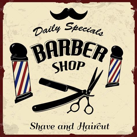 Vintage Styled Barber Shop Stock Vector by ©roxanabalint #28651467