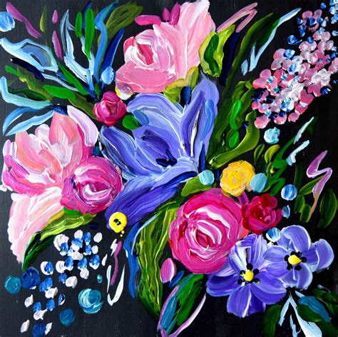 Pin by Lori Reznick on Carolyn Shultz Art | Abstract flower painting, Abstract painting, Flower ...