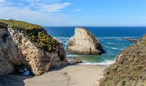 Davenport Cove & Shark Fin Beach in Davenport, CA - California Beaches