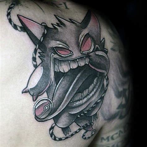 60 Gengar Tattoo Designs For Men - Pokemon Ink Ideas