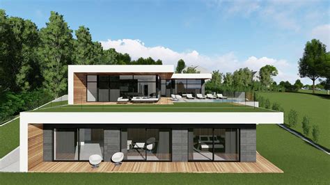 Modern Unexpected Concrete Flat Roof House Plans - Small Design Ideas