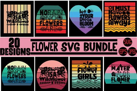 Flower SVG Bundle Bundle · Creative Fabrica