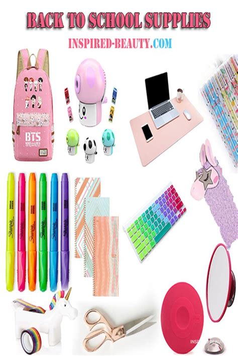 21 Cute back to school supplies list For Girls found on Amazon - Inspired Beauty