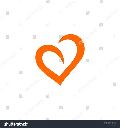 Av Heart Love Logo Stock Vector (Royalty Free) 371820883 | Shutterstock