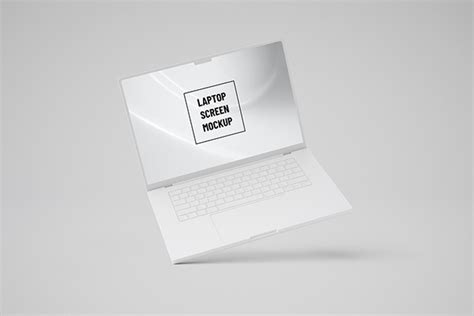 White Laptop Screen Mockup on Behance