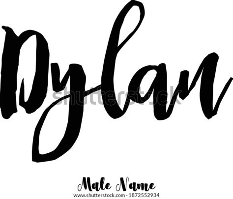 Dylanmale Name Bold Cursive Calligraphy Typeface Stock Vector (Royalty Free) 1872552934 ...