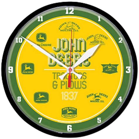 Green Neon John Deere Wall Clock 15 Inch - Etsy