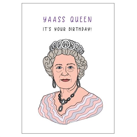 Buy Queen Elizabeth Birthday Card | Sanity