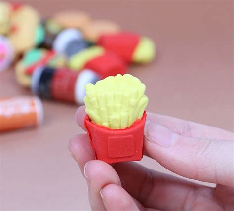 Pack of 6 Creative Food Erasers Student's Rubber - Etsy