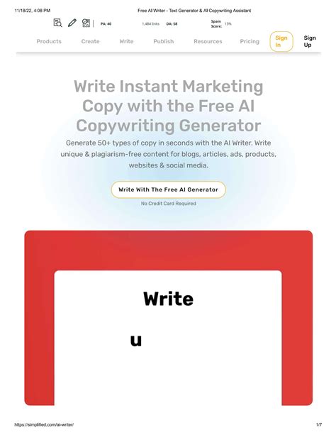 Simplified's ai writer is the best option if you need an AI writing app by Ai Writer - Issuu