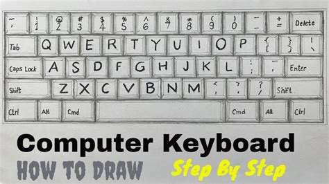 Computer Keyboard Drawing Pictures How to draw a keyboard