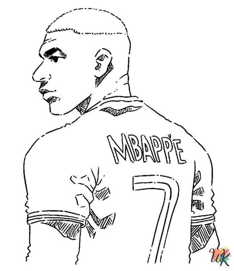 Mbappe Coloring Pages For Kids - ColoringPagesWK.com