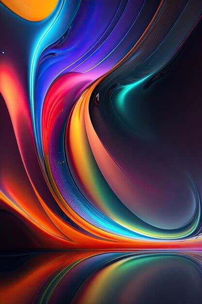 Premium AI Image | Image of colorful abstract shapes