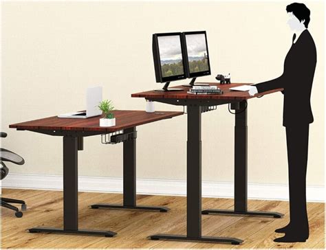 SHW 55-Inch Large Electric Height Adjustable Computer Desk – SHW Desks SHW Standing Desk SHW ...