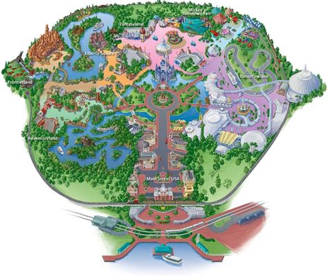 Hong Kong Disneyland map - Map of Hong Kong Disneyland (China)