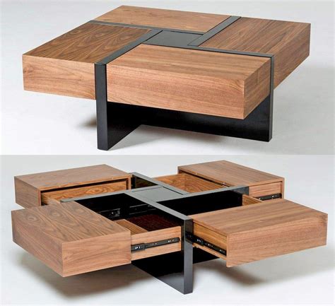 10+ Stylish Modern Wooden Coffee Table Designs – DECOOMO