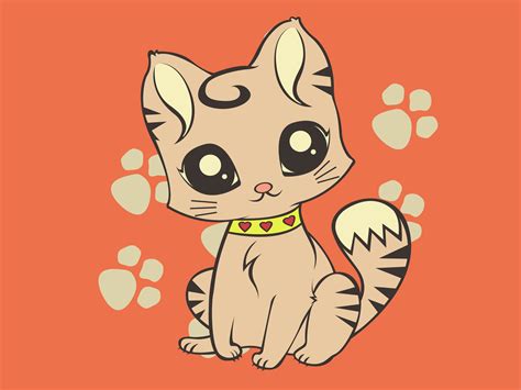 Cute Cartoon Cat Wallpaper - WallpaperSafari