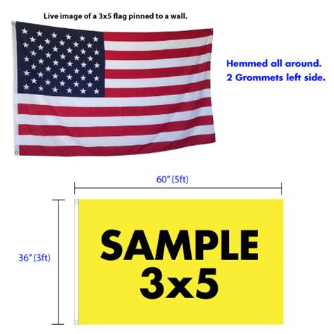 Custom 3x5 Flag is the Most Popular Size