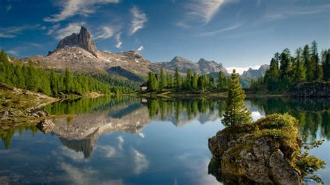 lake, Rock, Mountain, Landscape, Canada Wallpapers HD / Desktop and Mobile Backgrounds